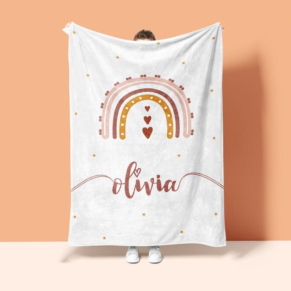 Rainbow Blanket Etsy