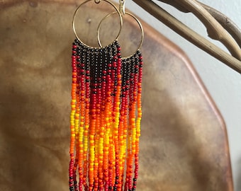 Indigenous beaded earrings