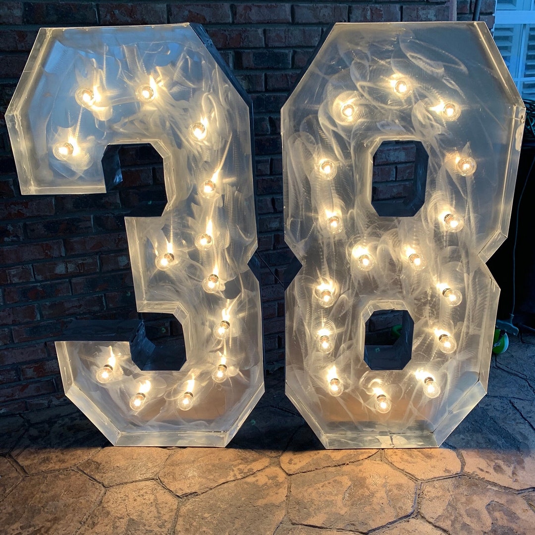 Custom 48” Lighted Marquee Letters and Numbers - Etsy
