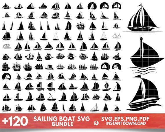 Sailing Boat SVG, Sailboat Svg, Sailing SVG, Sail Boat Cricut, Sailboat Files for Cricut, Sailboat Cut Files, Sailboat Clipart, Sailboat PNG