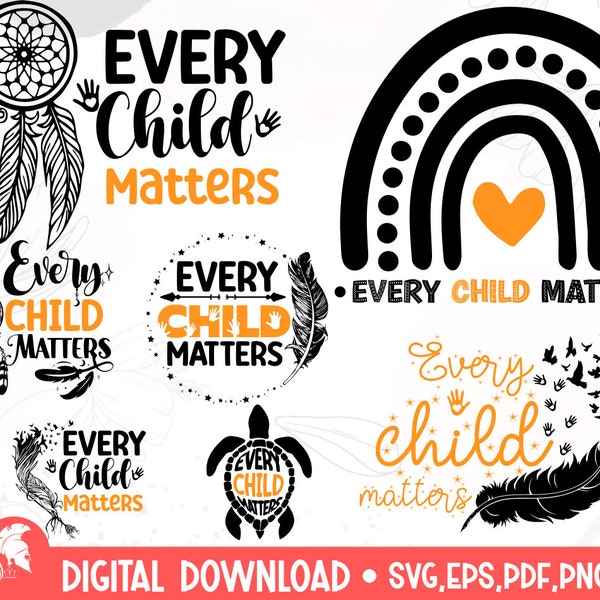 Every Child Matters SVG Bundle, Children School svg, Honour Children Quote svg, Save Children Quote, Indigenous Svg Bundle, Orange Day Svg