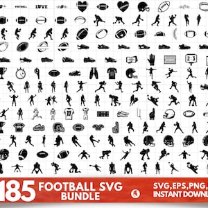Football SVG Bundle - Football PNG Bundle - Football SVG Cut Files For Cricut - Football Clipart - Football Svg Bundle - Football Png Bundle