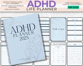 Adhd Planner Adult, Adhd Planner Printable, ADHD Productivity Planner, adhd digital download, adhd daily planner, adhd life planner PDF
