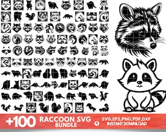 Raccoon SVG, Raccoon Clipart, Raccoon Cut Files, Raccoon Silhouette, Cute Raccoon Svg, Peeking Raccoon Svg, Animal Cricut, Instant Download