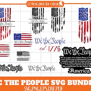 We The People Svg, American flag svg, 1776 SVG, Patriotic SVG, Fourth of july svg, distressed usa flag, Freedom usa flag svg, Circut.
