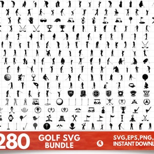 golf svg | Golf SVG Bundle | Golf Png | Split Monogram Svg | Golf Name Frame | golf club svg | Golf Ball Svg | Cut Files for Cricut