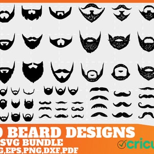 Bart svg - Bart Silhouette - BartSchnitt Dateien - Bart Svg Bundle- Bart Clipart- Bart Design- Schnurrbart Svg- Schnurrbart Cut Files- Hipster Svg