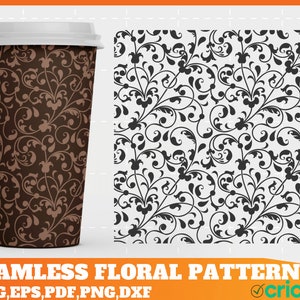 Tooled leather svg, seamless floral pattern svg, seamless tumbler png, tumbler wrap png, western pattern svg, png, tumbler sublimation dxf