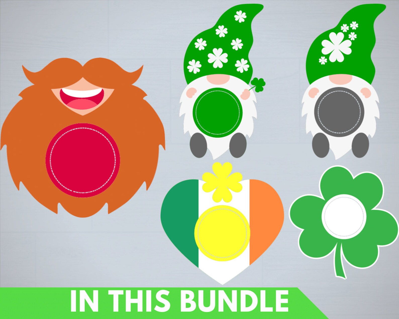 Stuffer Svg 5 St. Patrick's Day Candy Dome Svg, Kids Candy Svg, Gnome Candy Dome ...