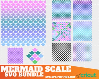 Escalas de sirena SVG, Patrón de archivo de corte de sirena, Fondo de sirena, Png, Dxf, patrón de sirena svg, escala de dragón svg