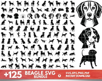 Beagle SVG bundel, Beagle moeder SVG, Beagle papa SVG, Beagle DXF, Beagle PNG, Beagle vector, Beagle overzicht, Beagle clipart, Beagle minnaar SVG