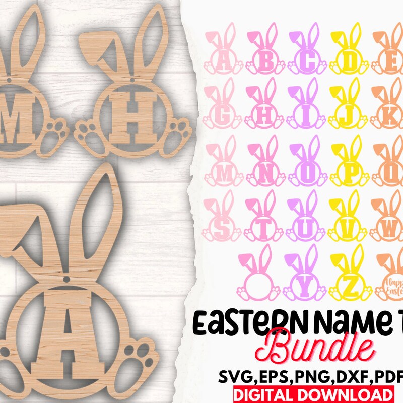 Cut Rabbits Easter Easter Decor Hang - Etsy UK