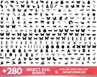 Insect svg. Insect svg bundle. Insect silhouette. Insect cut files. Insect clipart. Insect png