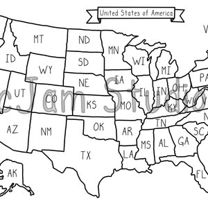 Sales Map Digital Download, USA Map Outline PNG, Etsy Sales Tracker, Travel Map Tracker, United States Map Outline Digital Download
