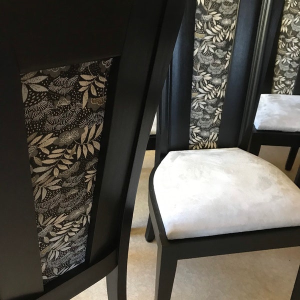 Lot de 2 chaises de salle à manger en bois