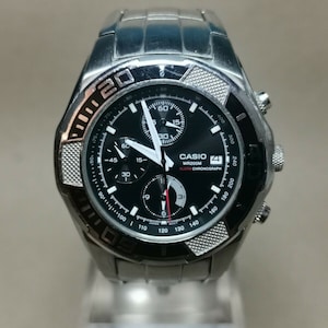 Casio chronograph wrist watch Vintage analog quartz mens wrist watch DURO MSY-502D-1AV 4726 Alarm Chronograph WR200M Wrist Watch