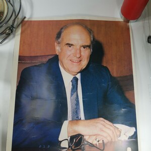 PASOK Movimento Socialista Helênico Presidente Andreas Papandreou Presidente da Grécia Cartaz de papelão 70 x 50 cm