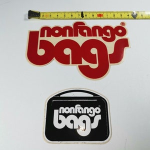 Nonfanco Bags Motorcycle Decal Vintage Lot Of 2 Stickers 80S 90s