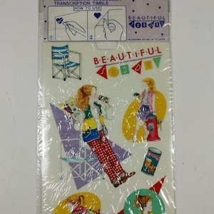 Kutsuwa Vintage Transfer Aufkleber Japan 80er Jahre Girly Sticker