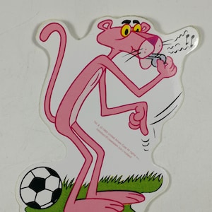Adesivo vintage arbitro di football Pantera Rosa 1983 United Artists Corp. Olanda