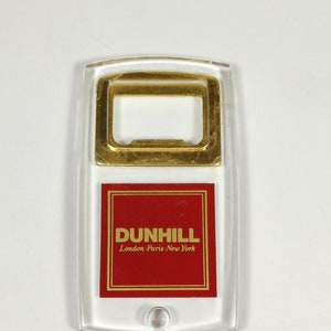Dunhill Lucite Bottle Opener London,Paris, New York Vintage Collectible Bottle Openers,Dunhill Collection