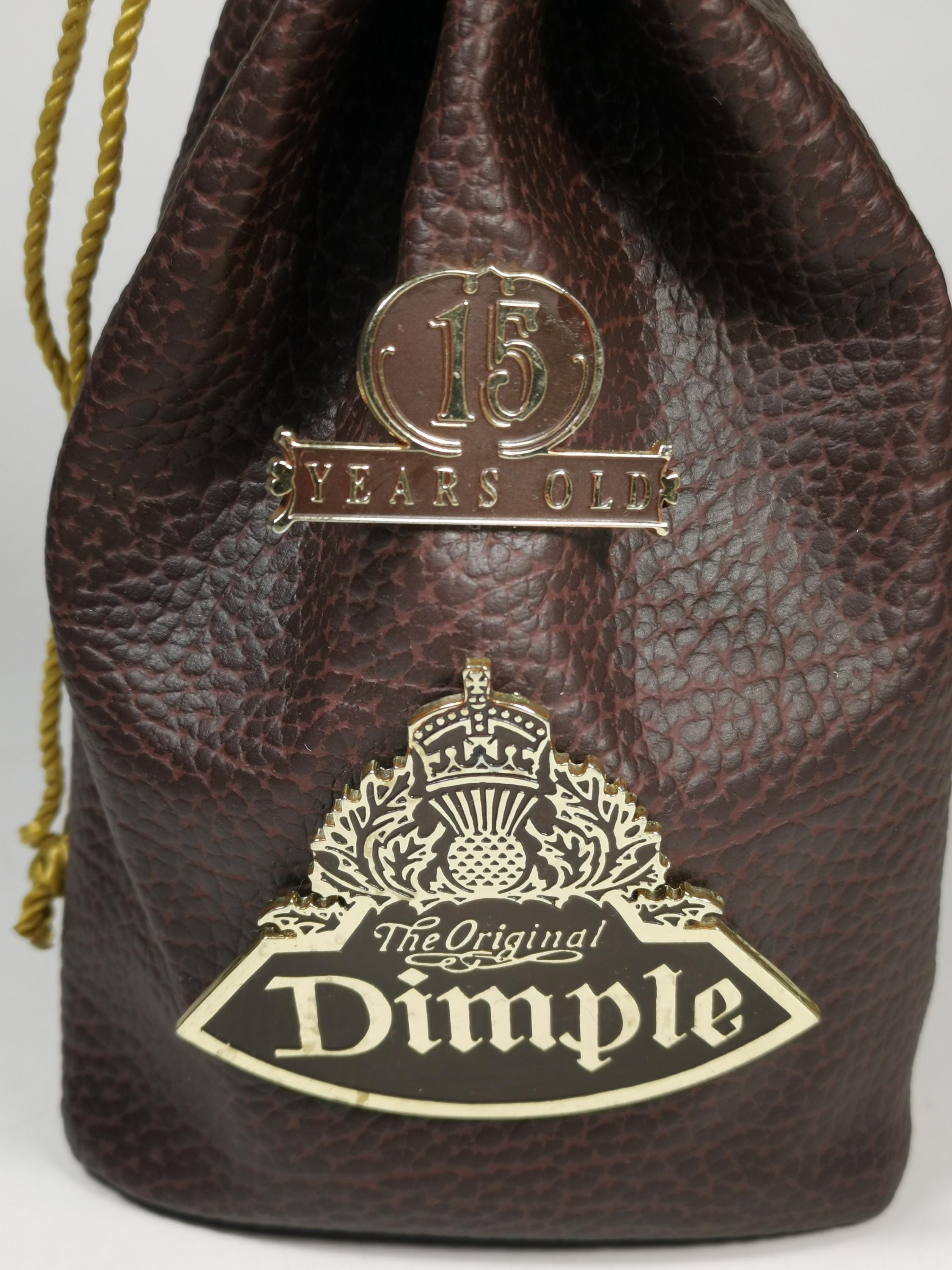 Dimple Whisky Vintage Faux Leather Case 15 Years Old Dimple Case