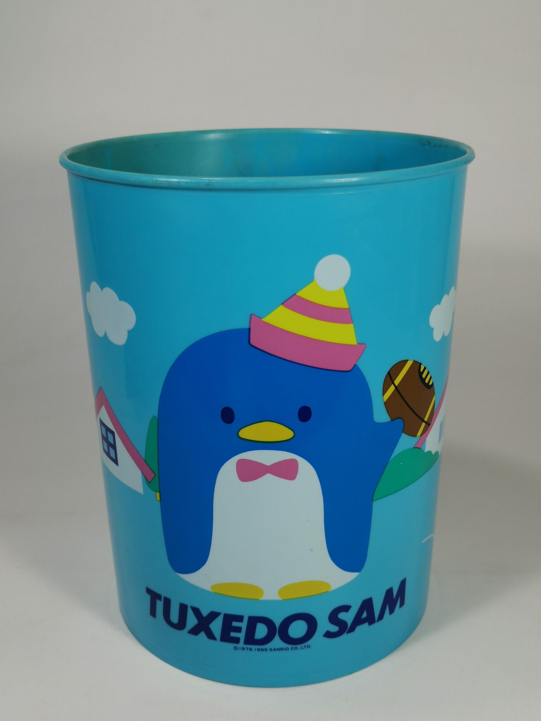 SAMUさん専用　当時もの当て物 Tuxedo Sam Vintage Plastic Trash Can Basket Sanrio Ltd 80s the