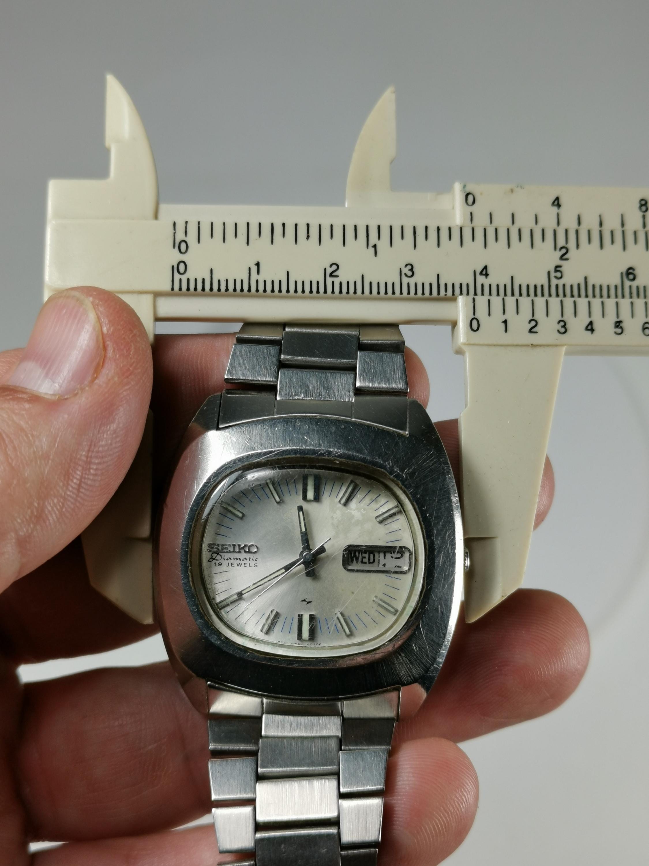 Seiko Automatic Day & Date Wristwatch Diamatic 19 Jewels Japan