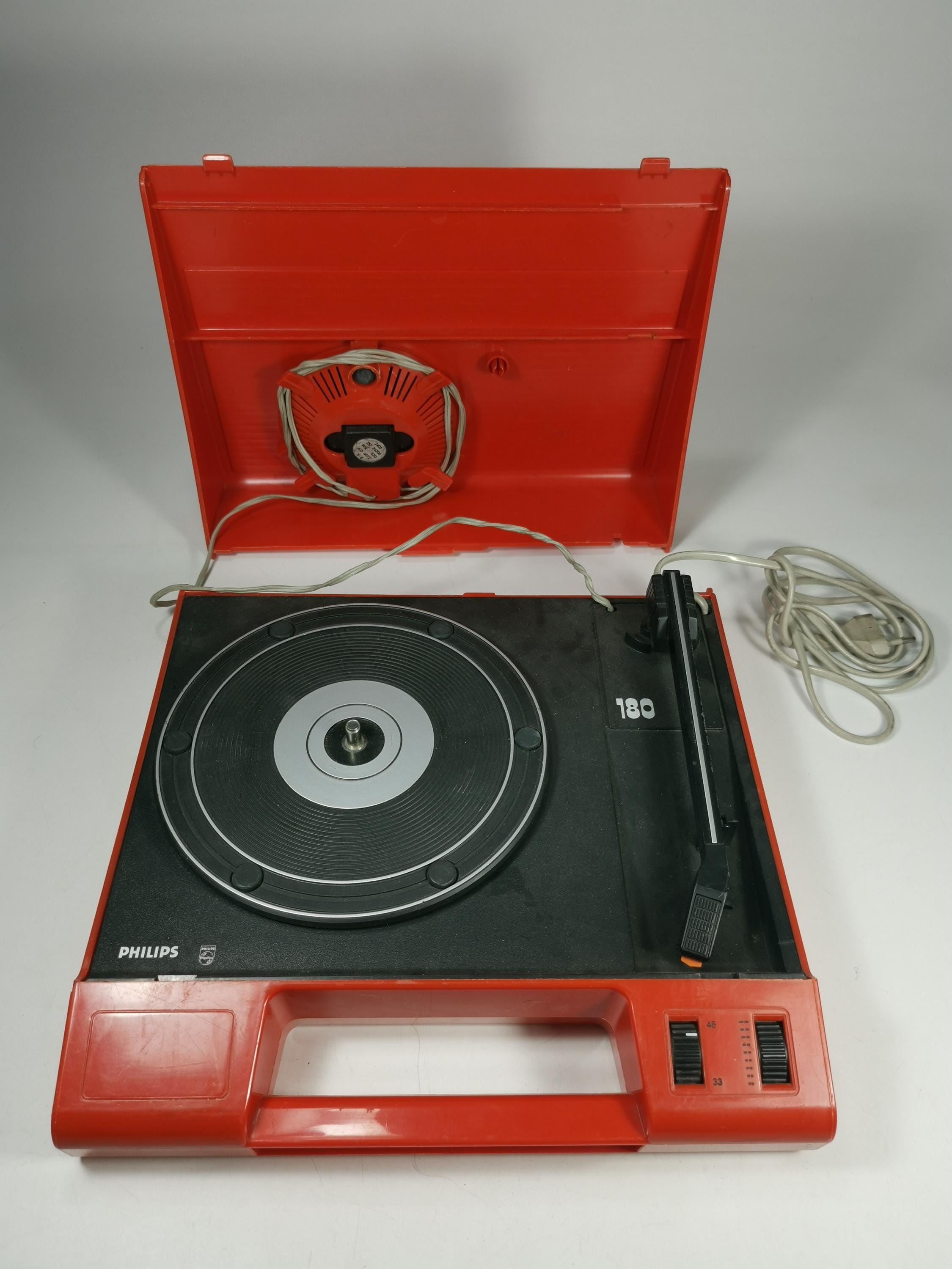 Vintage Philips Record Player - Etsy
