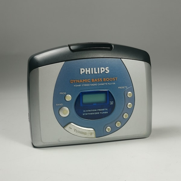 Philips AQ6681 Kassettenspieler AM FM Radio Walkman Dynamic Bass Boost