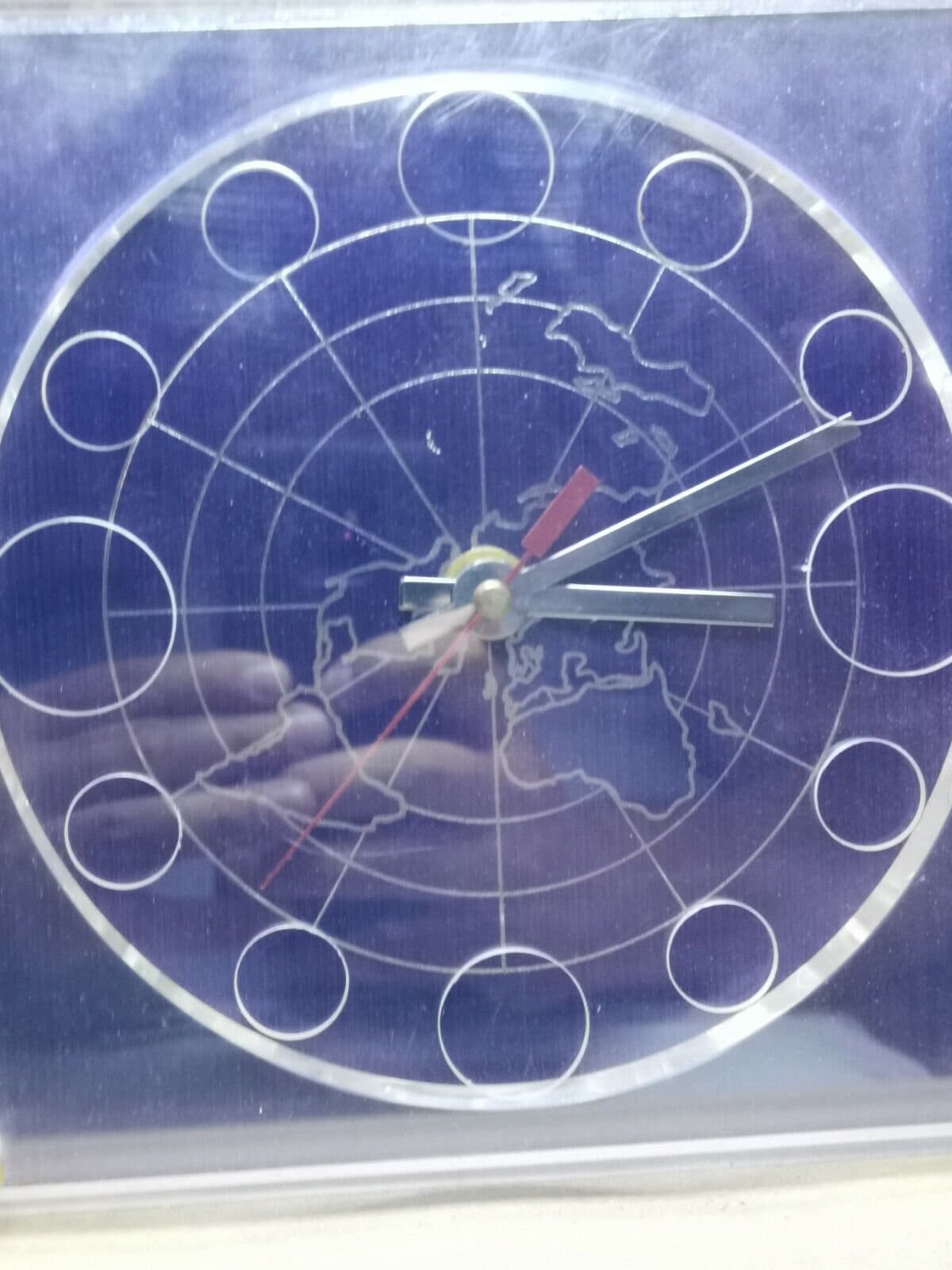 Marion Kay Silver Orbit Numismatic Clock Model No.14 Vintage