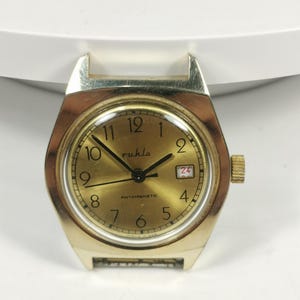 Ruhla Antimagnetic Russian Wristwatch Stainless Steel Jewel Jewelry Accessory Ruhla Russian Watch