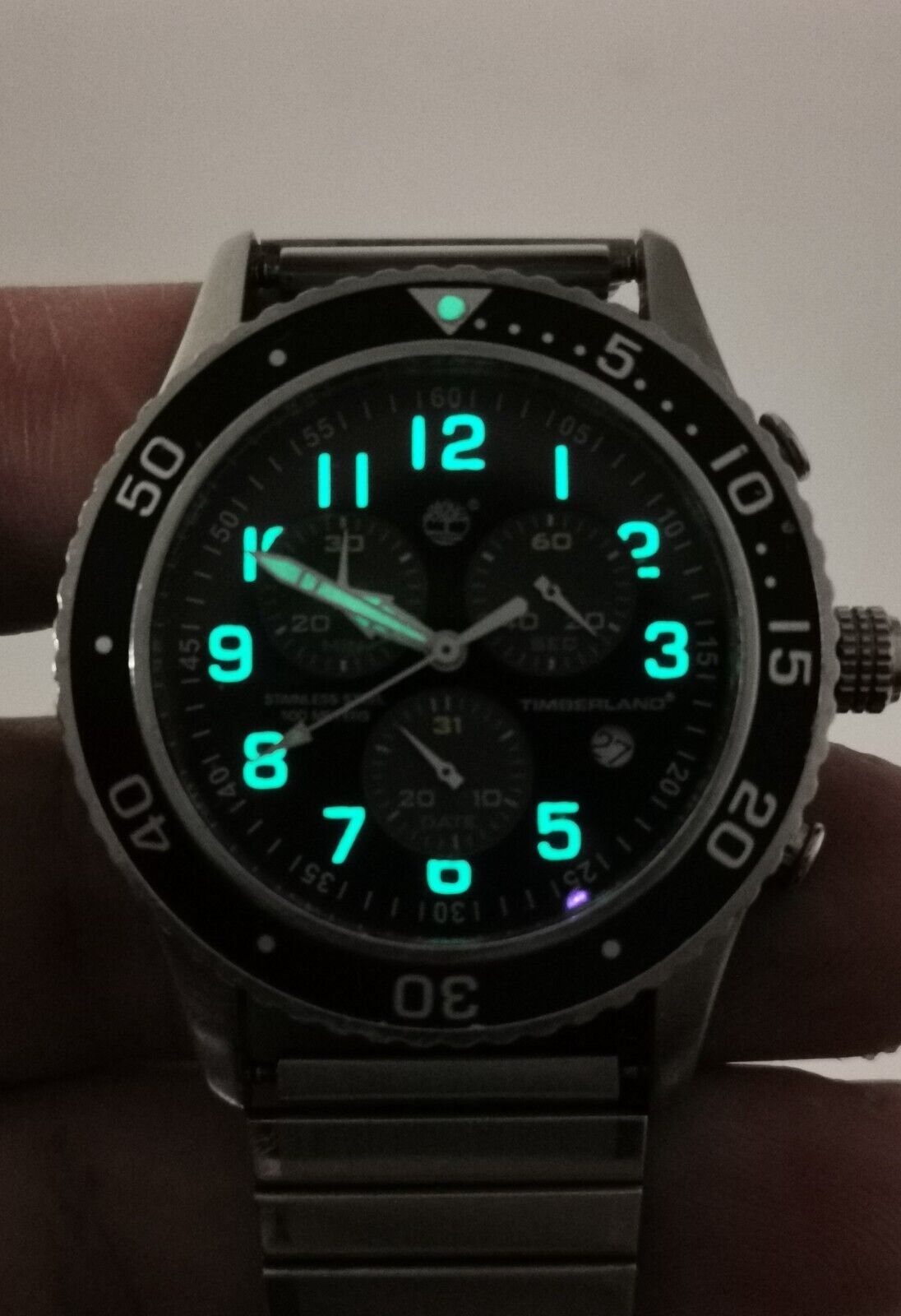 Timberland Steel 100m Analog Divers Wrist Watch 110026 for Parts