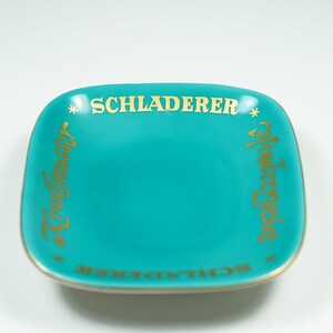 vintage Schladerer Kirschwasser Brandy  porcelain advertising ashtray collectible memorabillia