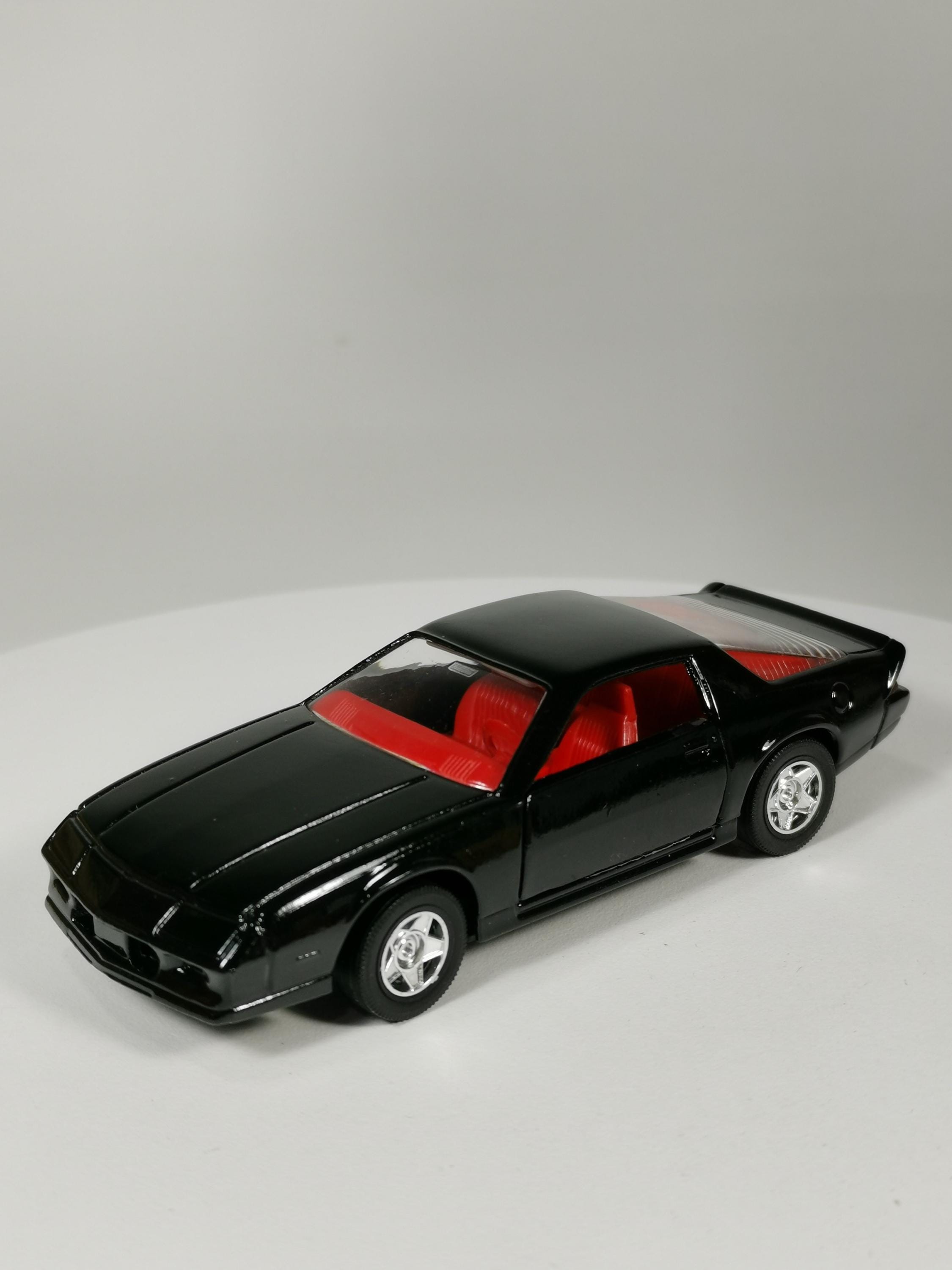 Vintage Solido Chevrolet Camaro Diecast Model 1:43 – Black with Red Interior – Made in France (No. 1507)