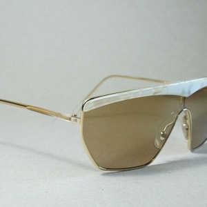 Helena Rubinstein Brown/White Unisex Sunglasses Summer Gift French Style