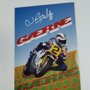 ヴィンテージ ガエルネ ウェイン ガードナー MotoGP ポストカード カード 郵便 80年代 90年代
