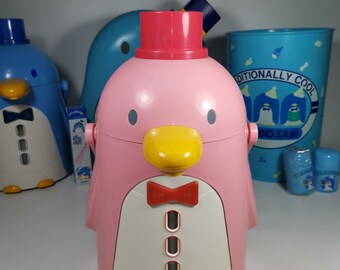 Tuxedo Sam Pink Plastic Kettle Vintage Sanrio Ltd 80s 100V. Made