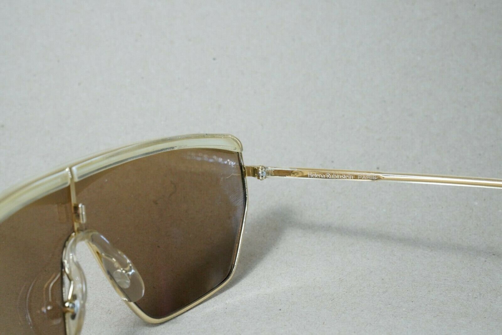 Helena Rubinstein Brown/white Unisex Sunglasses Summer Gift 