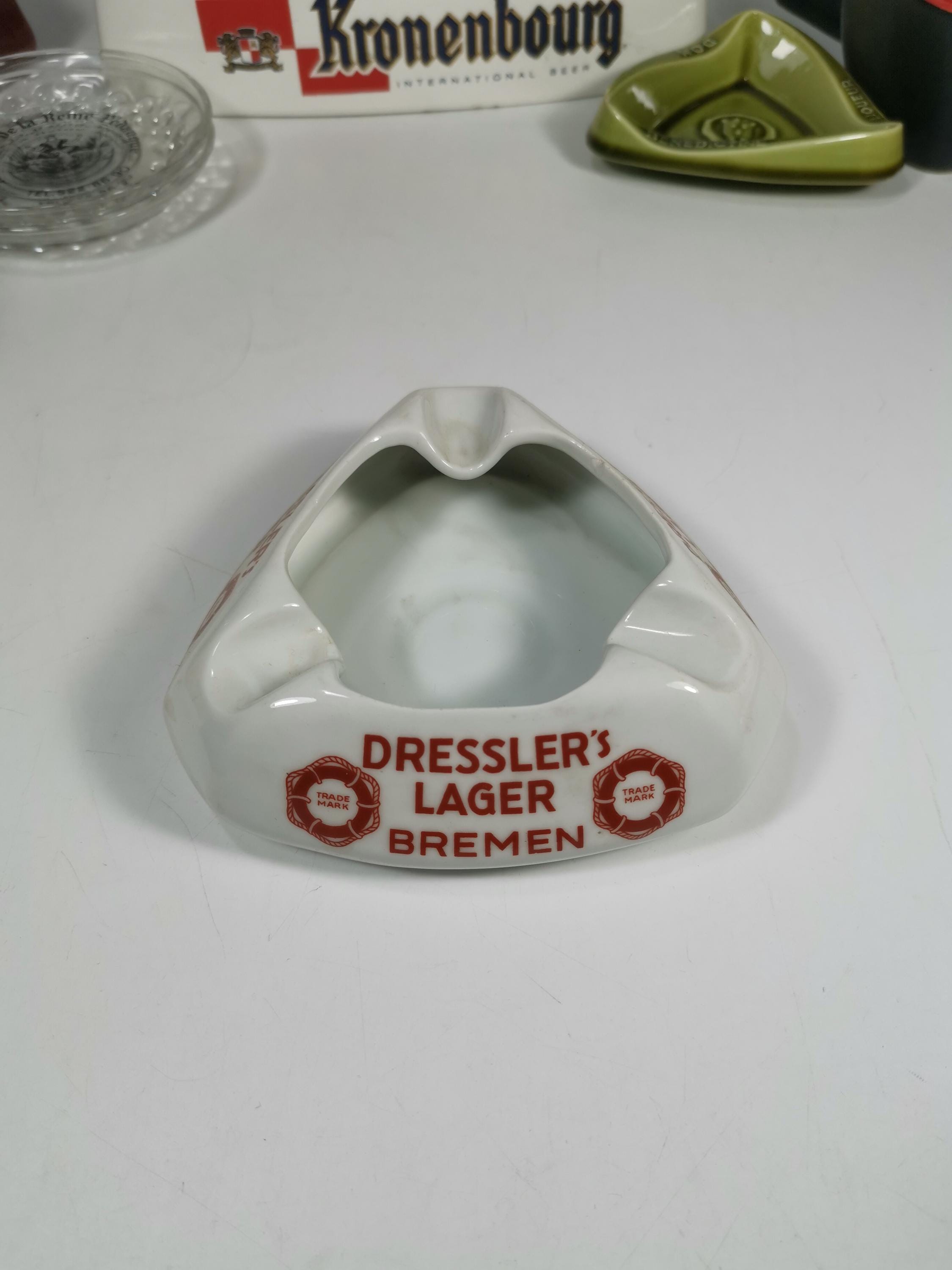 Carling's Red Cap Ale Enamel Beer Ashtray (JL) Carling's Red Cap Ale Enamel Beer Ashtray (JL)