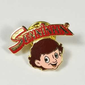 Ayrton Senna Foundation Vintage Pin Senninha Cartoon