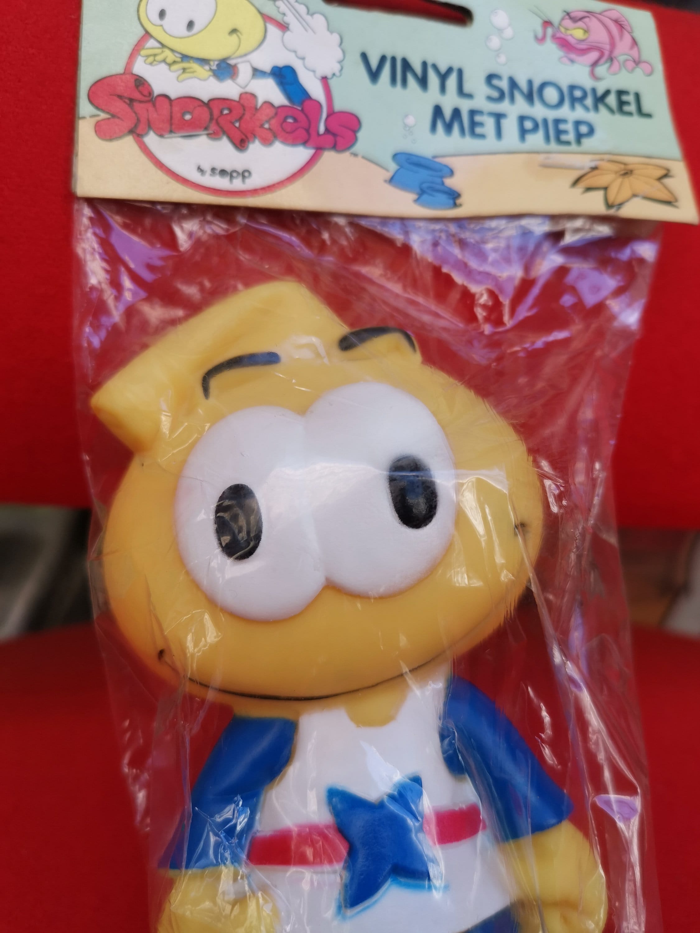 Snorks Snorkel Allstar Vintage Vinyl Squeak Toy by Sepp 1986