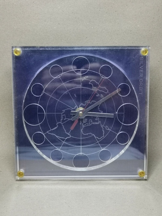 【昭和レトロ】SILVER ORBIT Marion-Kay 時計 アンティーク Marion Kay Silver Orbit Numismatic Clock Model No.14 Vintage Made