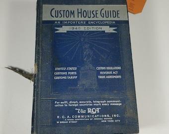 House Guide An Importers' Encyclopedia 1940 VIA RCA Vintage Rare Book Custom, libro da collezione, collezione di enciclopedie, collezionista di libri