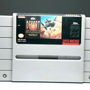 Desert Strike Return to the Gulf  Super Nintendo Game SNES birthday gift,game collector, nintendo collection