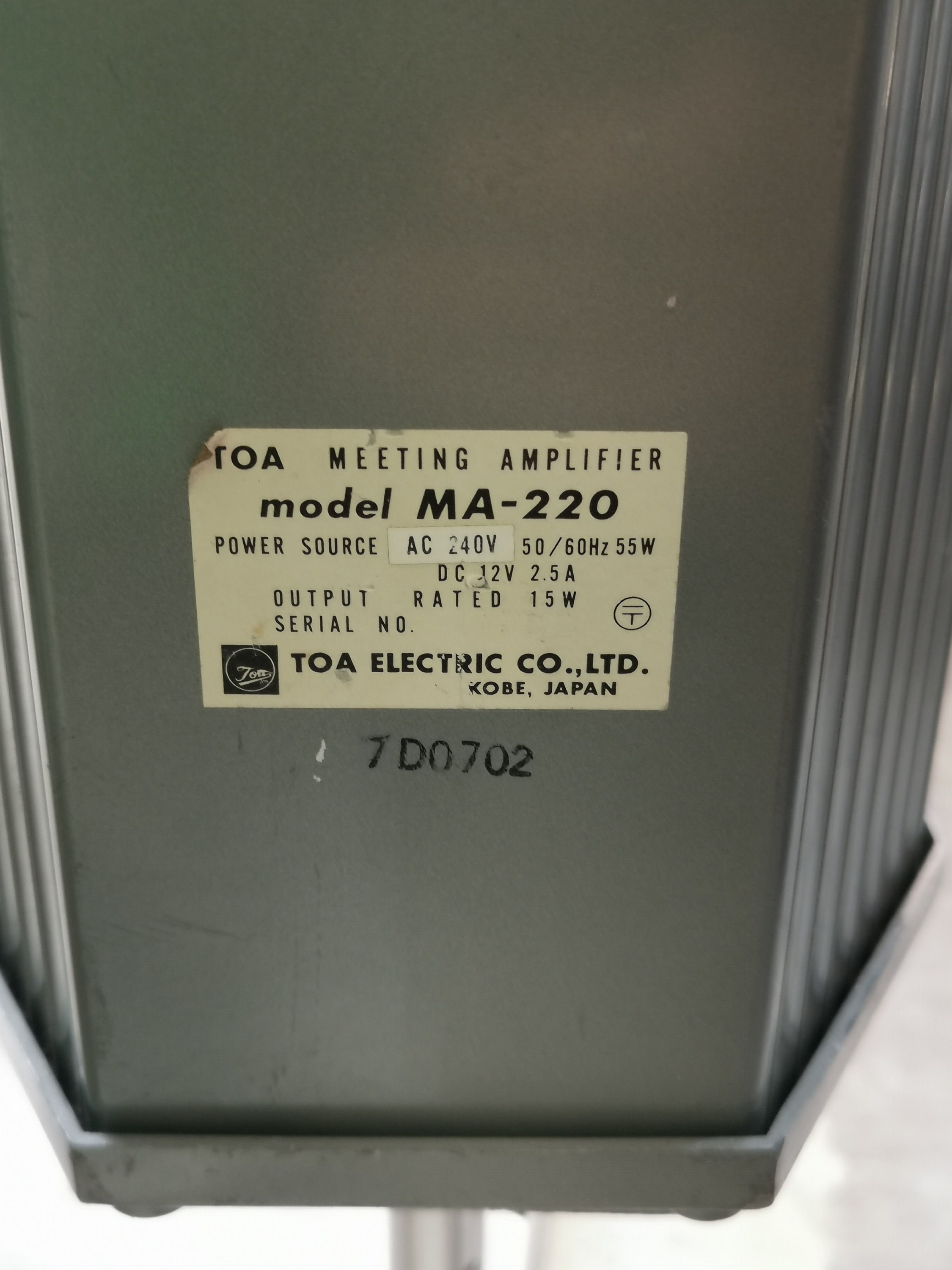TOA ミーティングアンプ MA-220 コラムスピーカー チカチカシリーズ