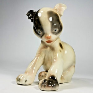 Lenci Puppy Dog Model 503 Manufacture Turin 1937 by Felice Tosalli Made in Italy