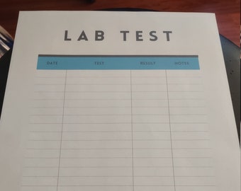 Lab Test Tracker | Lab Results Tracker