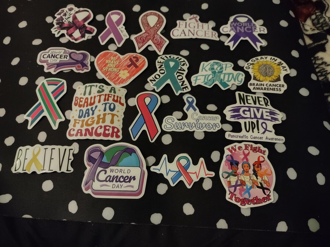 Kanker Sticker Cancer Stickers | Random Cancer Stickers | Cancer Awareness Stickers - Etsy