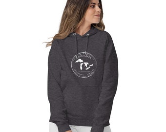 Great Lakes Logo Unisex Eco Hoodie - Always Fresh, Sometimes Frozen Unisex Hoodie